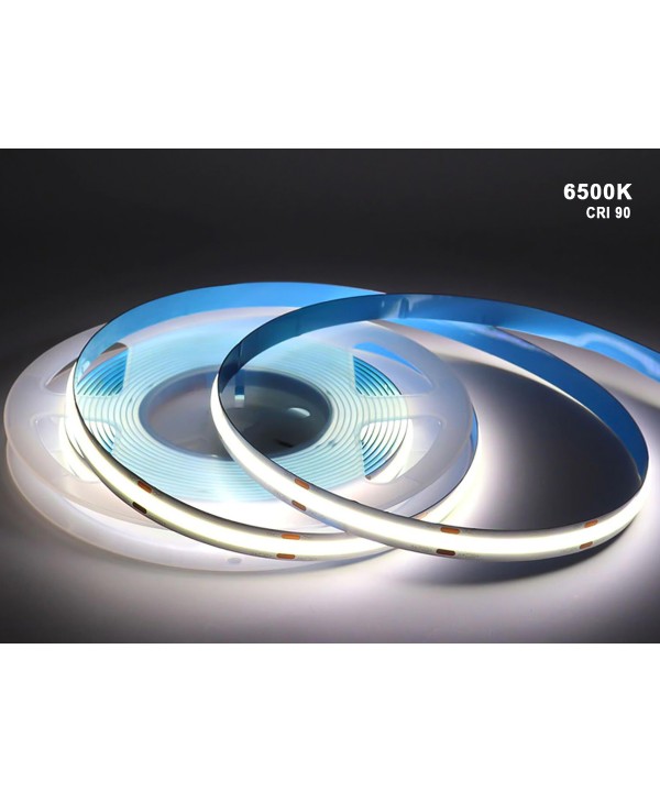 24V Bobina Led COB 10W/M 120LM/W 1200LM/M Bianco Freddo 6500K CRI 90 IP20