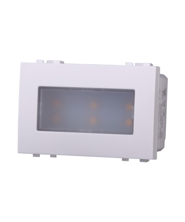 ETTROIT Lampada Led Segnapasso 3P 220V Bianco 3000K Compatibile Con Bticino Living Light