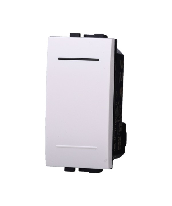 ETTROIT Invertitore 1P 16A Unipolare Colore BIANCO Compatibile Con Bticino Living Light