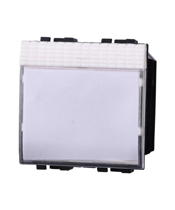ETTROIT Pulsante Targa Portanome 2P 2M Campanello Colore BIANCO Compatibile Con Bticino Living Light