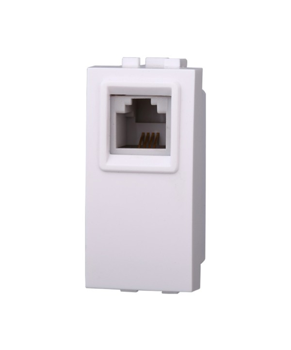 ETTROIT Connettore Telefonica Presa RJ11 Colore BIANCO Compatibile Con Bticino Living Light