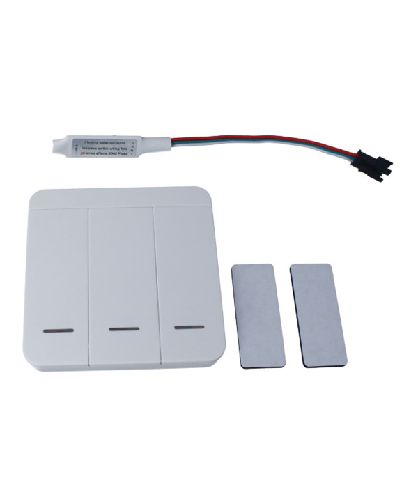 Kit Controller 86 x 86 Per Striscia Led Dinamica Mono Colore IC WS2811 Con 3 Tasti