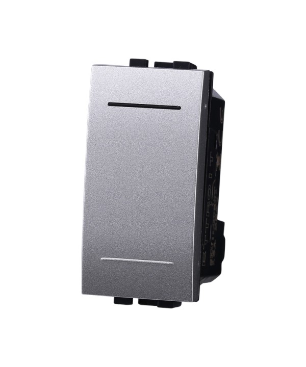 ETTROIT Invertitore 1P 16A Unipolare Colore GRIGIO Compatibile Con Bticino Living International