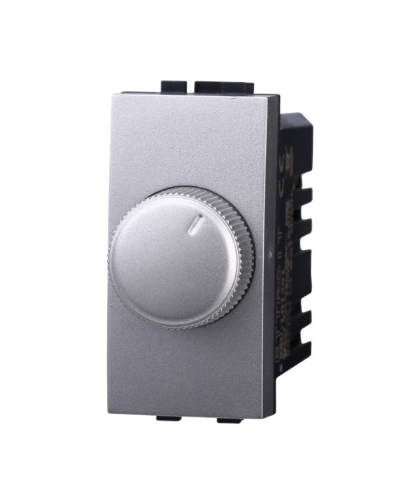 ETTROIT Regolatore Dimmer A Manopola 220V 100-1000W Colore GRIGIO Compatibile Con Bticino Living International