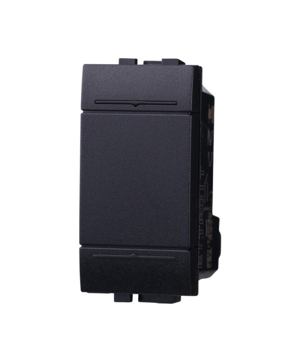 ETTROIT Invertitore 1P 16A Unipolare Colore Nero Compatibile Con Bticino Living International