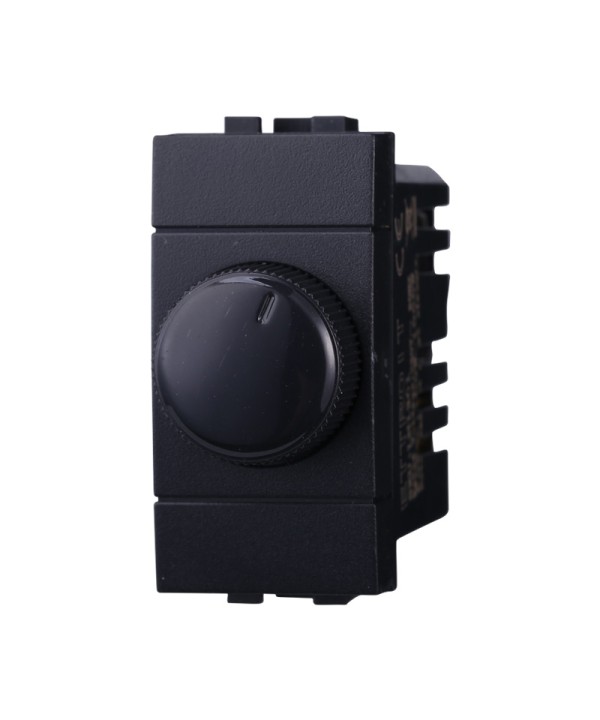 ETTROIT Regolatore Dimmer A Manopola 220V 100-1000W Colore Nero Compatibile Con Bticino Living International