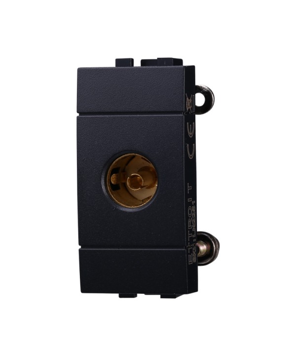 ETTROIT Connettore Presa TV Terminale Femmina Colore Nero Compatibile Con Bticino Living International