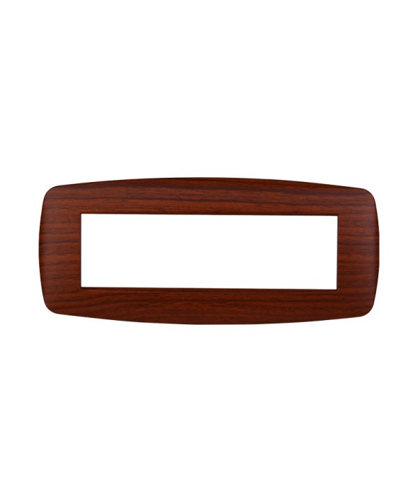 ETTROIT Placca Slim Serie Space 7P Colore Radica Compatibile Con Bticino Living Light
