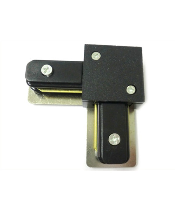 Giunto a L Connettore Per Binario Dei Faretti Led A Binario Modello L Colore Nero Per Mono Fase