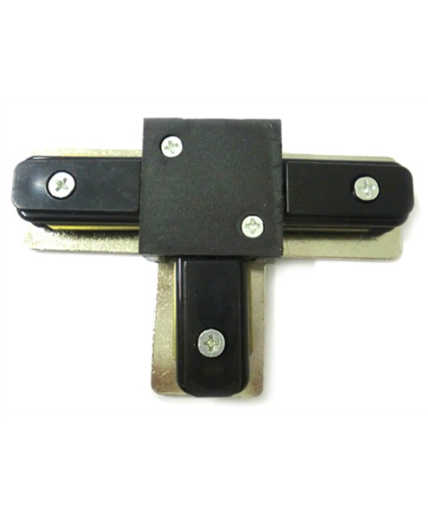 Giunto a T Connettori Per Binario Dei Faretti Led A Binario Modello T Colore Nero Per Mono Fase