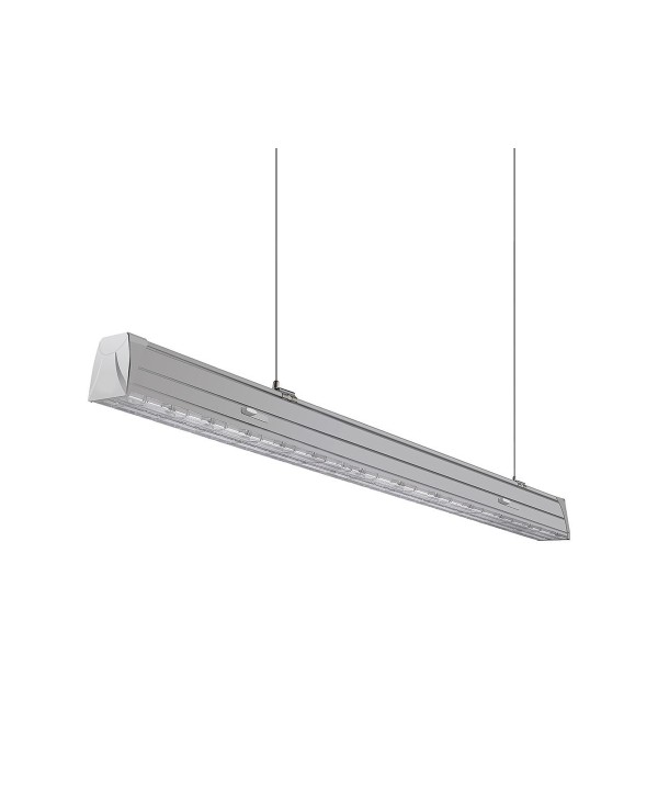 Plafoniera LED Lineare A Sospensione Master 50W 150cm Doppia Lente Asimmetrica 4000K IP20 Dimmerabile SKU-1362