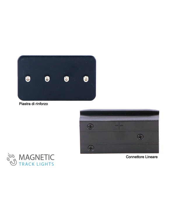Connettore Lineare Con Piastra di Rinforzo Per Sistema Binario Magnetico SKU-7971