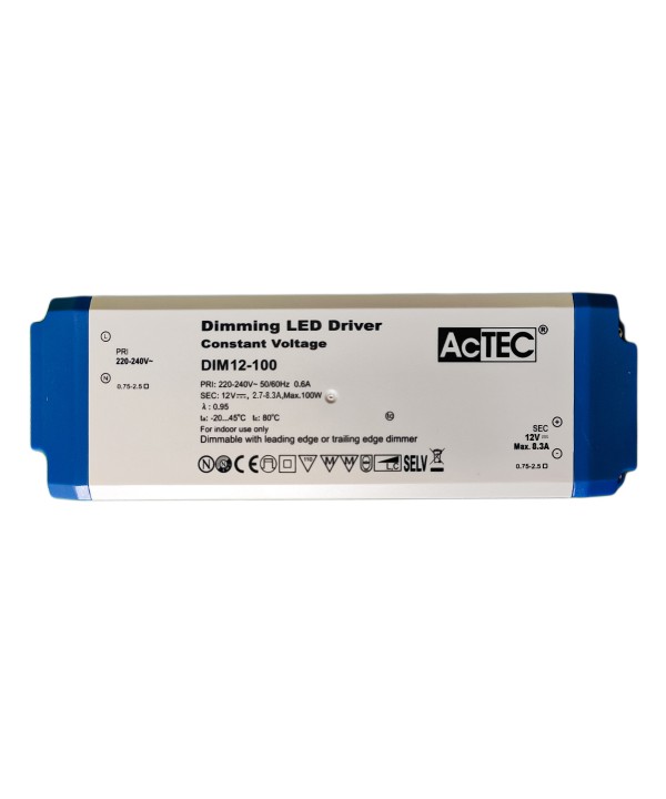 Alimentatore Dimmerabile Con Triac Dimmer Taglio di Fase DC 12V 100W Per Striscia Led 12V DIM12-100