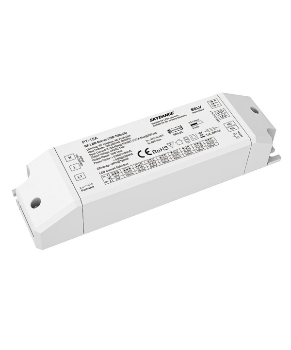 Led Driver CC Dimmerabile 15W Pulsante + RF Corrente Costante Modulare 150mA 200mA 350mA 400mA 450mA 500mA 650mA 700mA PT-15A