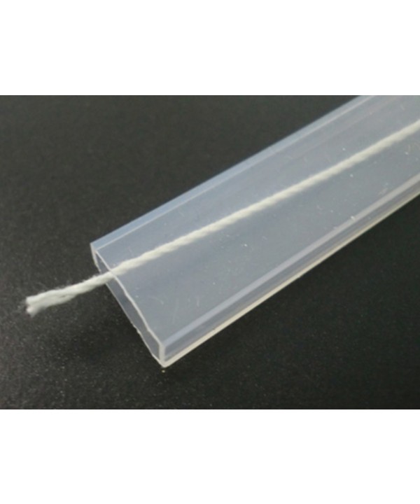 Tubo Silicone Guaina Gomma Flessibile Per Strip Bobina Striscia Led Da 12mm IP67 1 Metro