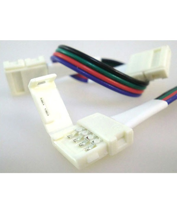 4 PZ Connettore 12mm Per Collegare Due Strip Led Smd RGB 5050 Senza Saldare