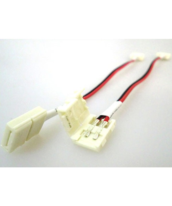 4 PZ Connettore 8mm Per Collegare Due Strip Led Smd 3528 Senza Saldare