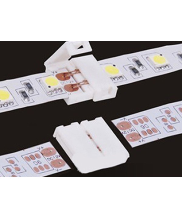 4 PZ Connettore 10mm Per Unire Due Bobine Led Smd 5050 Senza Saldare