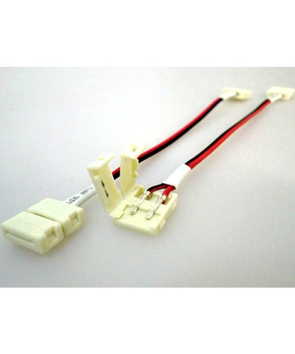 4 PZ Connettore 10mm Per Collegare Due Strip Led Smd 5050 Senza Saldare