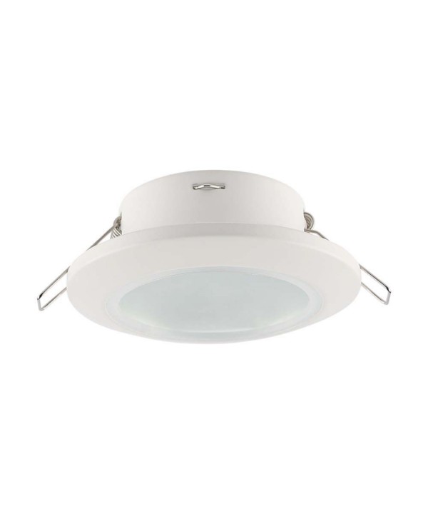Porta Faretto Led Da Incasso Rotondo Colore Bianco Impermeabile IP44 Foro 70mm Per Faretti Led GU10 MR16 SKU-6698