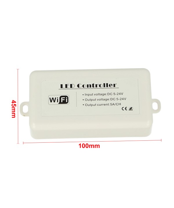 WiFi Mini Centralina Led Dimmer CCT RGB Controller Domotica Con iOS Android 12V 24V 5AX3