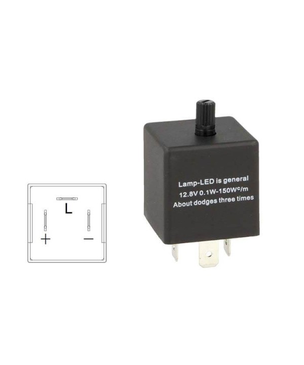 Flasher Led Lampeggiatore Rele Relay Frequenza Regolabile 3 Pin 12V CF13 Per Frecce Led Auto Giapponese