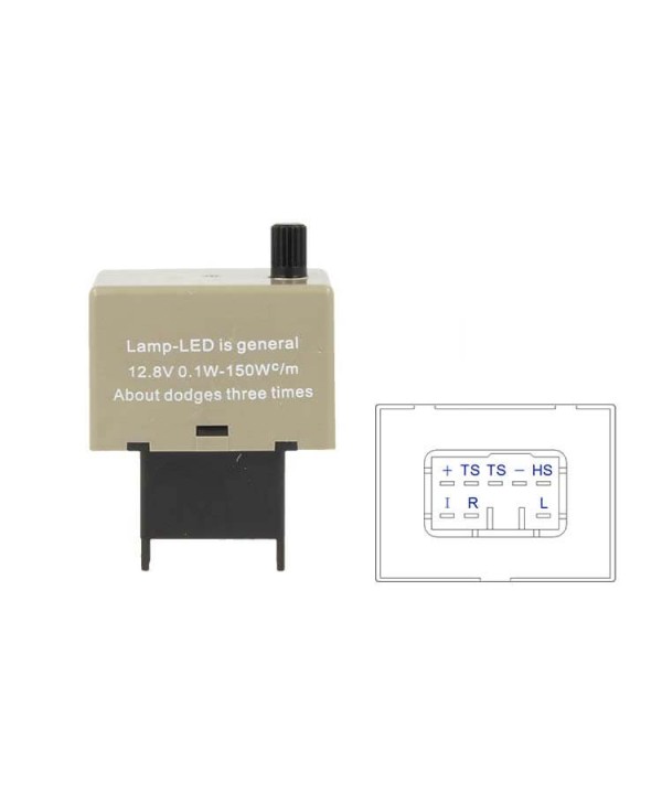Flasher Led Lampeggiatore Rele Relay Frequenza Regolabile 8 Pin CF18 12V Per Frecce Led Auto Toyota