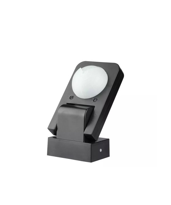 Sensore di Movimento a Infrarossi e Crepuscolare Montaggio a Parete Muro Carcassa Nera IP65 Esterno Braccio Orientabile SKU-15011