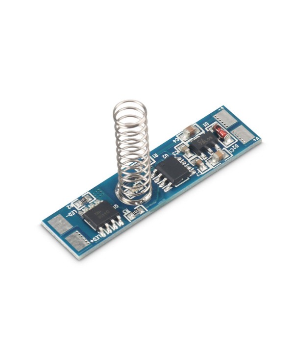 Interruttore Led Dimmer Touch Con Indicatore Led Blu 12V 24V 4A Memoria Anche Dopo Interruzione Corrente