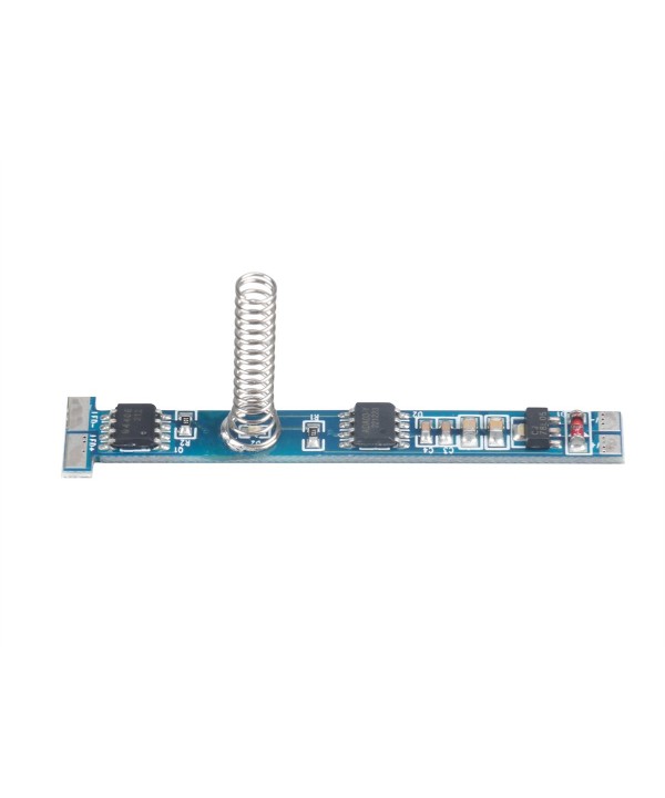 Mini Interruttore Led Dimmer Touch Slim Tagliabile Per Profilo Alluminio da 6mm fino 12mm Con Led Blu 12V 24V 4A