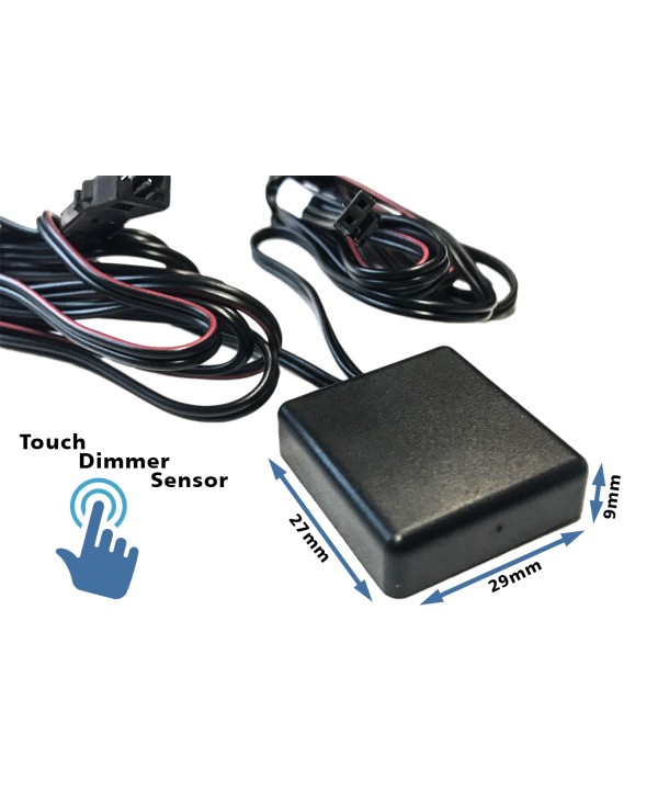 Interruttore Led Dimmer Touch Con Memoria Per Specchio Da Bagno 12V 24V 4A Con Indicatore Led Blu