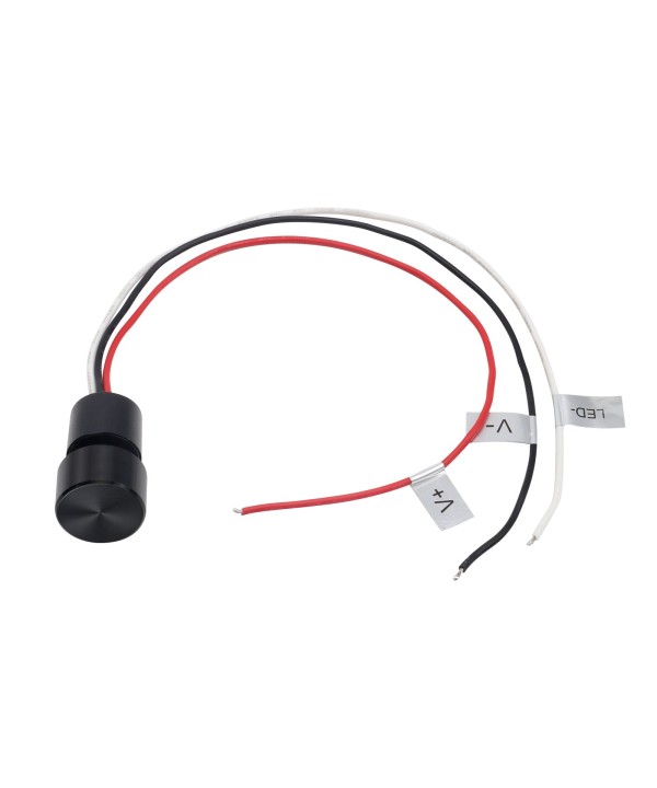 Micro Pulsante Illuminazione LED Regolabile Interruttore con Funzione Dimmer e Memoria Input 12V-24VDC Output 12-24VDC Corrente 4A Impermeabile IP65 30cm
