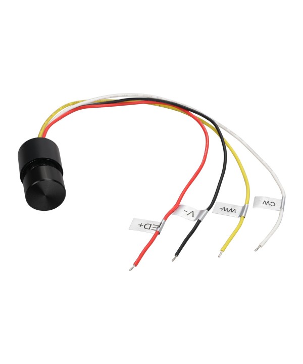 Micro Pulsante Illuminazione LED con Funzione Dimmer CCT con Memoria 12-24VDC Corrente 3A/CH IP65 Interruttore Controllo Versatile dell'Illuminazione con Doppio Click Rotazione del Pulsante