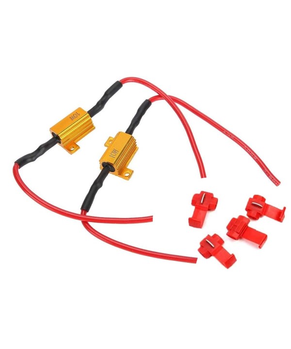 2 Pezzi Resistenza Filtro Per Lampada LED T10 T11 W5W C5W C10W 10W 15 Ohm No Spia Errore Per Luci Posizione e Targa