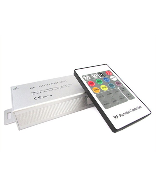 Centralina RGB Controller Telecomando RF Remote Wireless Con 20 Tasti Per Bobina LED 12V 24V 12A