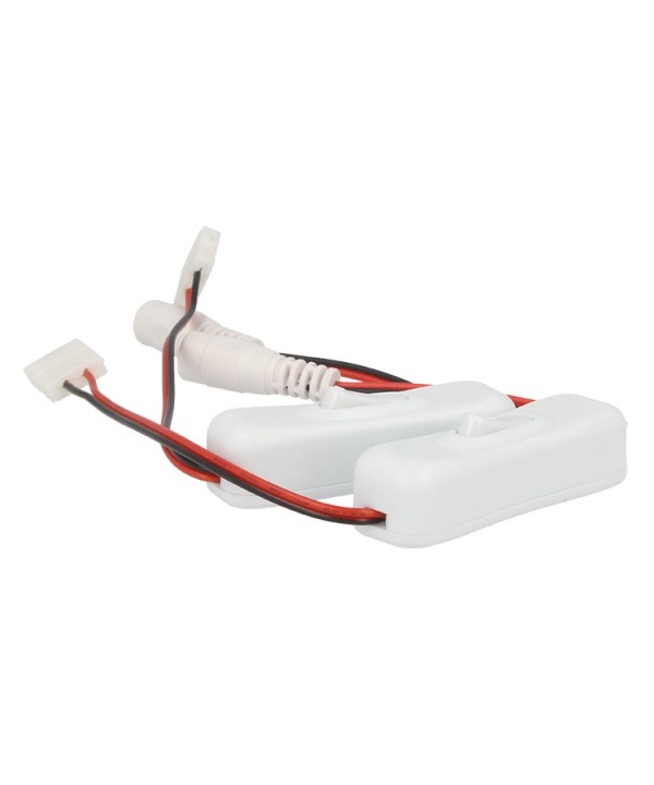2 PZ Interruttore ON OFF Con Connettore 10mm Per Chiudere Strip Led e Cavo Alimentazione DC JACK Spinotto Femmina 5,5mm x 2,1mm