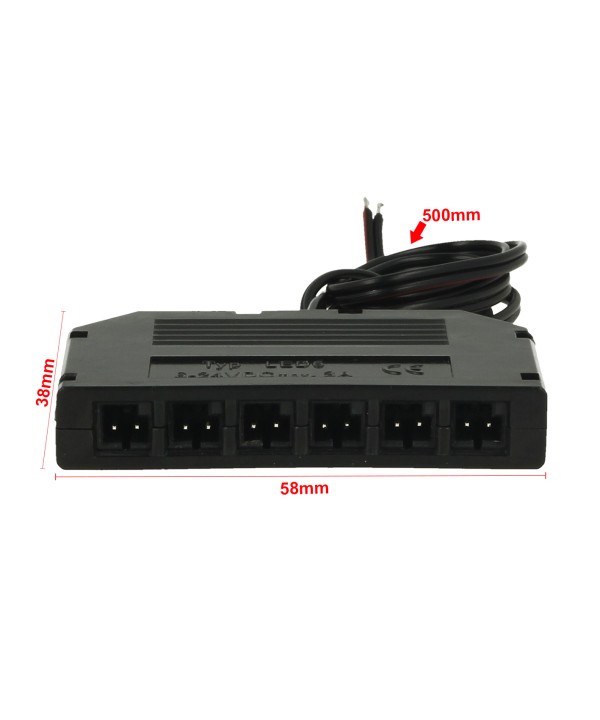 Box Hub Splitter Ciabatte Duplicatore Sdoppiatore 6 Uscite Femmine Per Mobili Max 3A Compatibile Con CL2023
