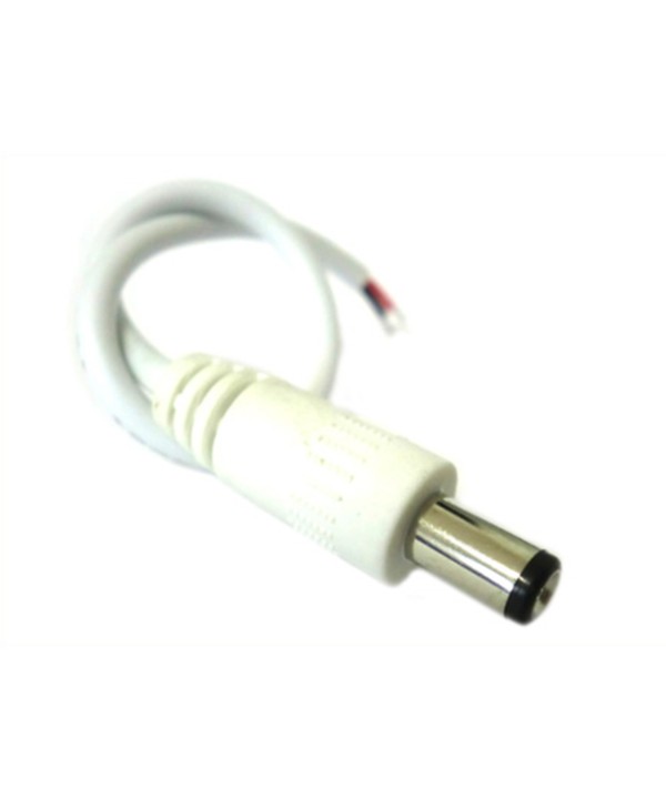 2 PZ Connettori Spinotto Maschio DC JACK Diametro 5,5mm x 2,1mm Per Alimentatore Controller Strip Led