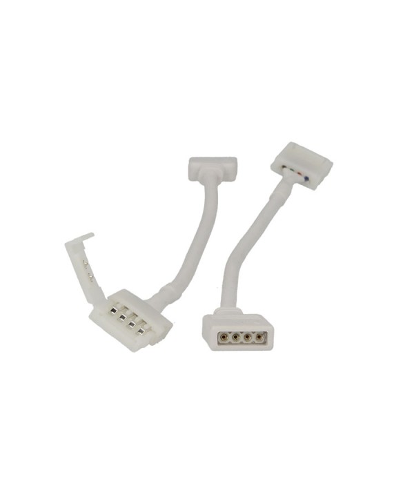2 PZ Connettori Femmine Con 4 Buchi Morsetto Da 10mm RGB Per Chiudere Striscia Bobina Led RGB