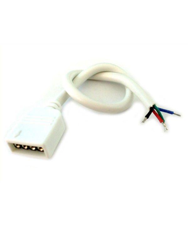 2 PZ Connettori Femmina Con 4 Buchi Per Striscia Bobina Led RGB