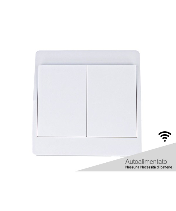Interruttore RF Wireless Telecomando Senza Batteria Pila 2 Tasti Impermeabile IP65 Per Multi Ricevitori CL8220 Batteryless