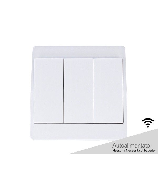 Interruttore RF Wireless Telecomando Senza Batteria Pila 3 Tasti Impermeabile IP65 Per Multi Ricevitori CL8220 Batteryless
