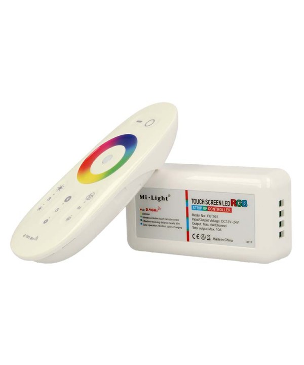 Led Controller Dimmer RGB Telecomando RF 2,4G Touch 12V 24V 6AX3