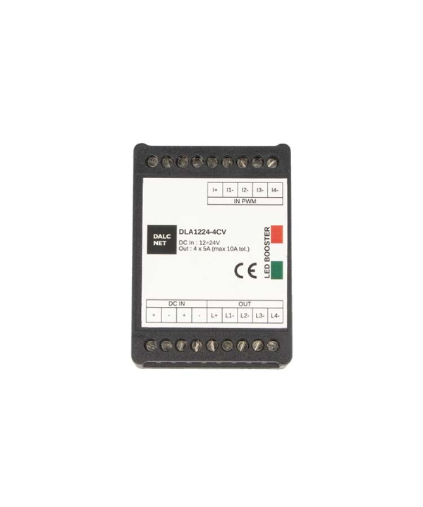 Dalcnet DLA1224-4CV Booster Amplificatore PWM 4 Canali 12V 24V 10A