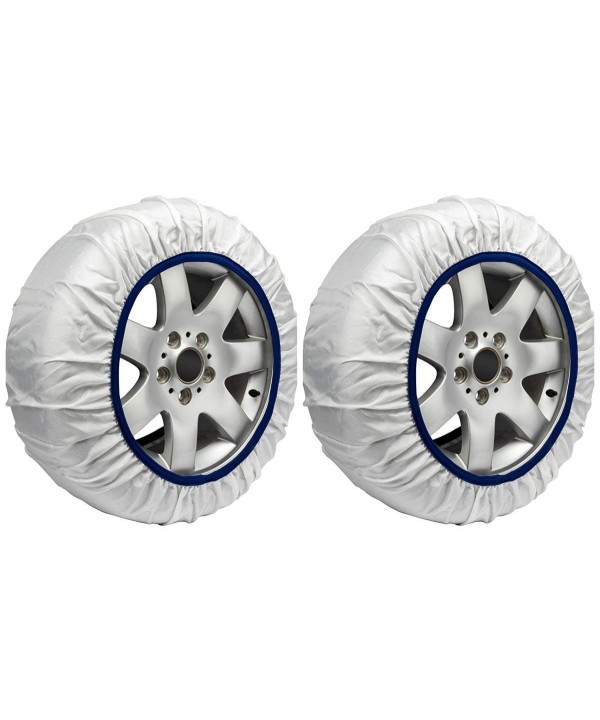 Calze Da Neve per Auto Omologate EN 16662-1 Modello Bianco Standard Misura XL