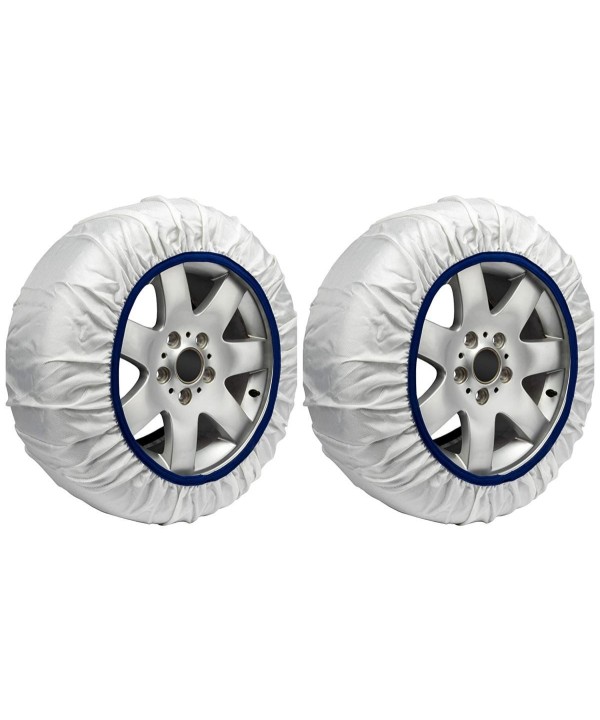 Calze Da Neve per Auto Omologate EN 16662-1 Modello Bianco Standard Misura S