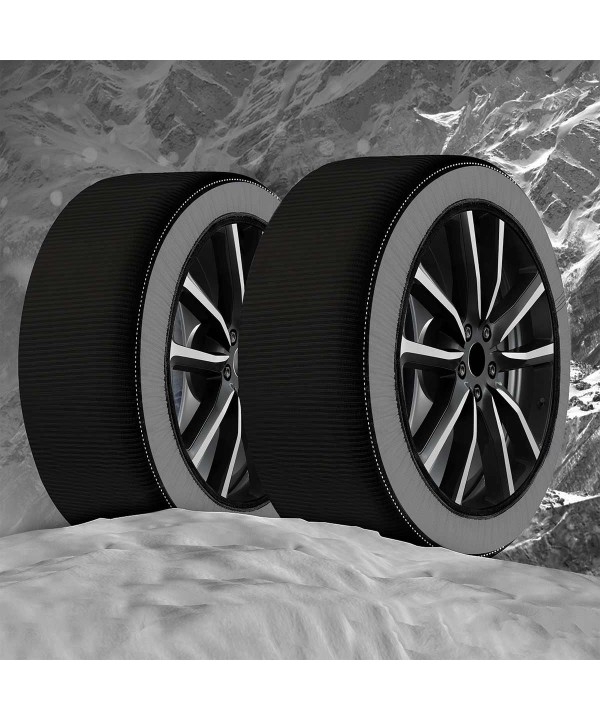 Calze Da Neve per Auto Omologate EN 16662-1 2020 Modello Nero StandardMisura XXL