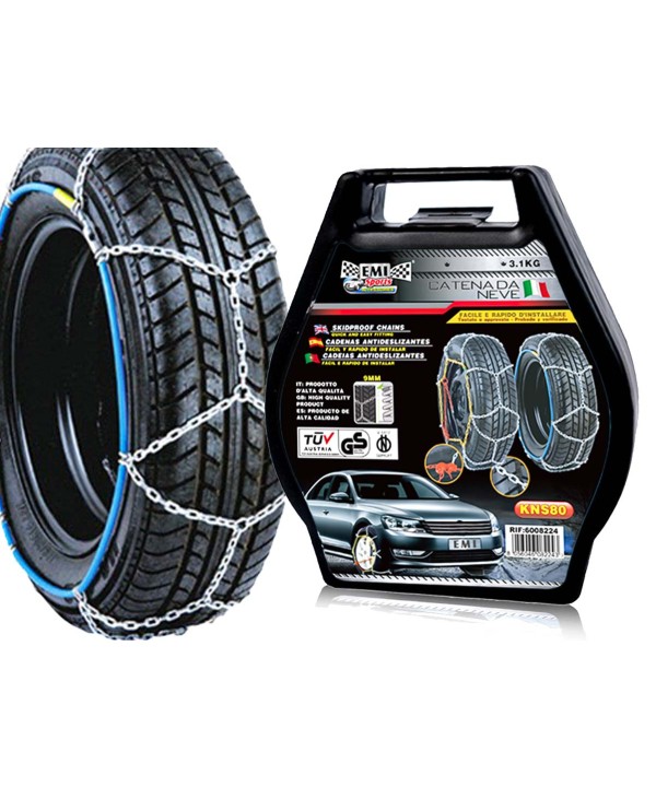 Catena Da Neve 9mm KNS80 Gruppo 80 Omologato ONORM V5117