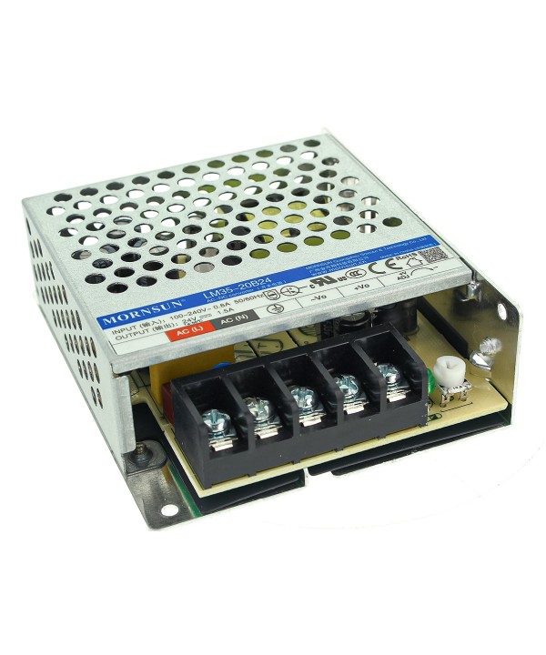 Alimentatore Trasformatore 24V 35W 1,5A Per Striscia Led 24V Mornsun LM35-20B24