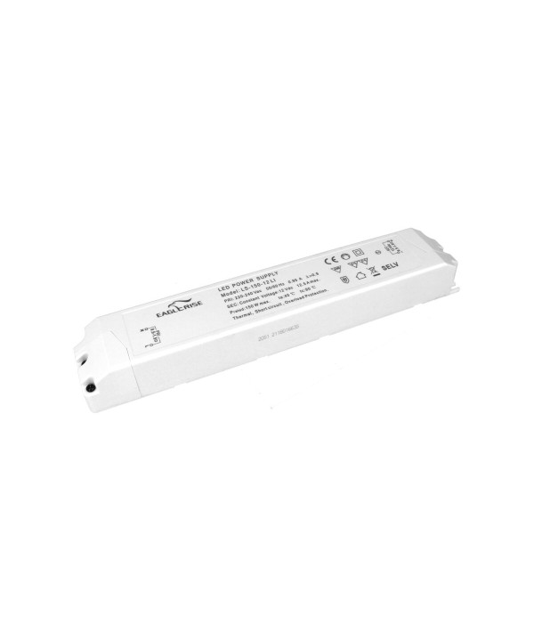 Alimentatore Trasformatore Lungo Sottile 12V 150W 12,5A Con Carcassa In Plastica Eaglerise LS-150-12 LI